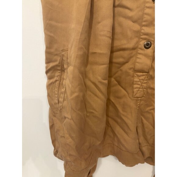 UO Button-Down Women’s S-P Tan Utility Dress W Belt Urban Outfitters - Picture 9 of 11